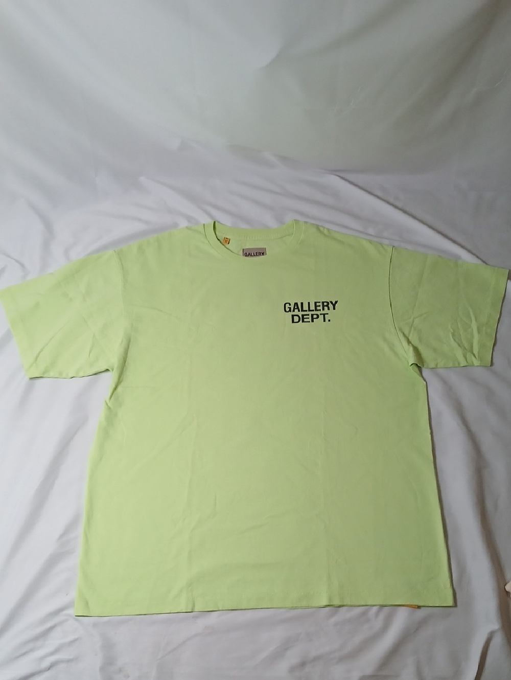 Gallery Dept Lime Green Short-Sleeve Logo Tee